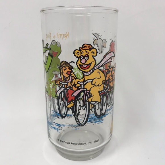 1981 The Great Muppet Caper McDonald's Glass - Kermit the Frog - Fonzie- Animal - Picture 2 of 9